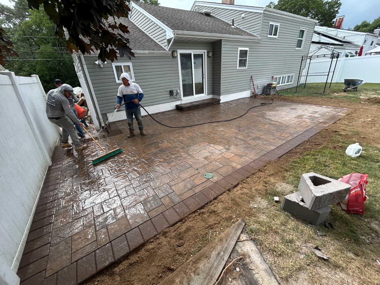Stamped Concrete vs Pavers for a Suffolk County Patio