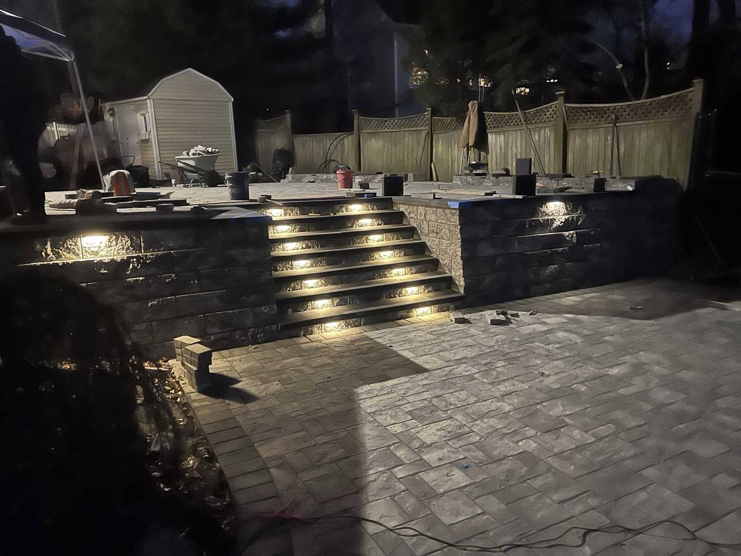 Patio Steps Into a North Shore Slope: Stony Brook, Mount Sinai, Miller Place