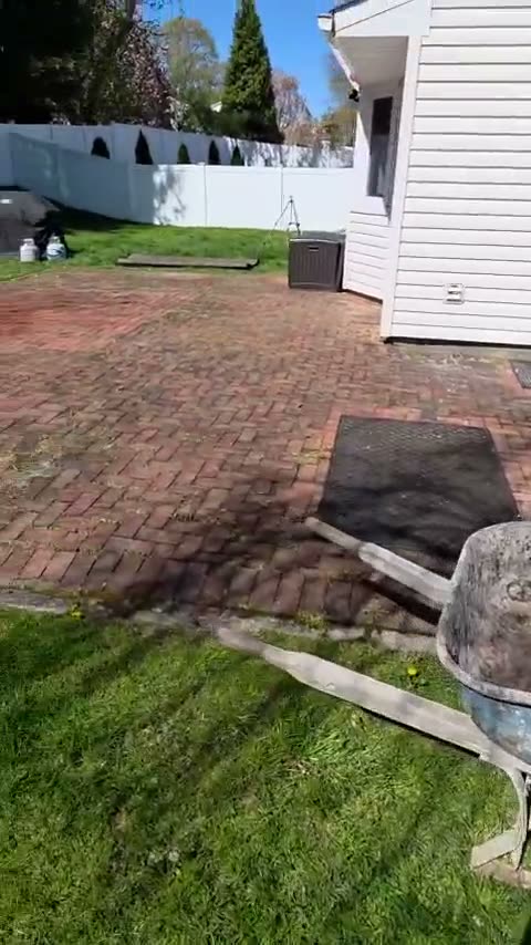 Red paver patio, short clip by JDG Concrete & Construction